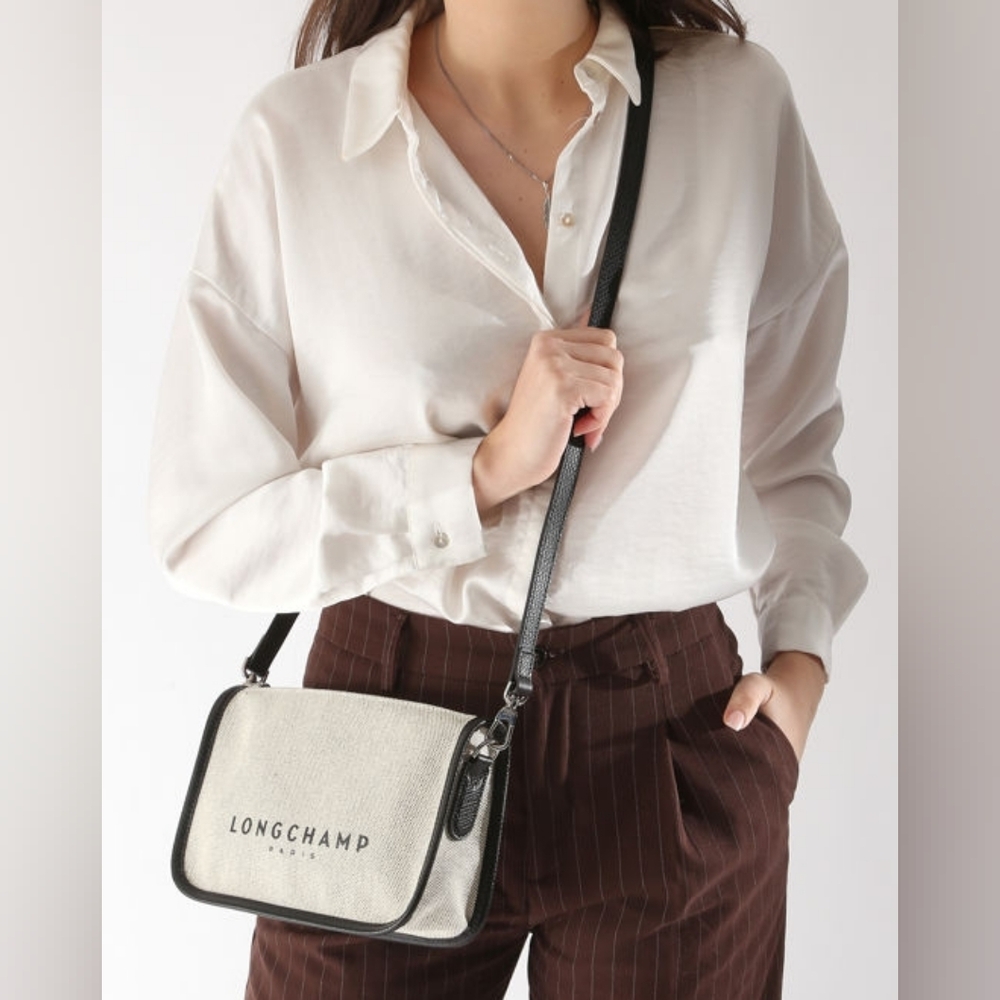 Longchamp Essential Crossbody Bag | Ecru | Free Lip Balm